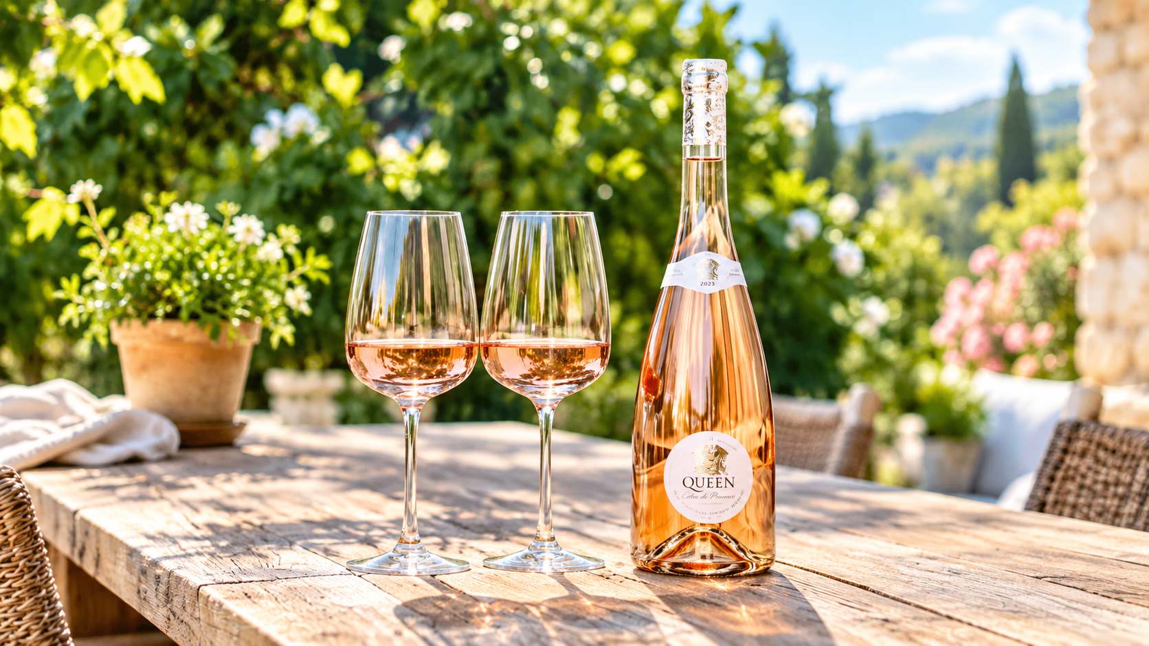 Розовое вино Queen Côtes de Provence Rosé — выразительное воплощение характера Прованса